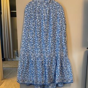 Vineyard Vines Blue and White Midi Dress